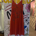 NoTag red floral sundress Y2K