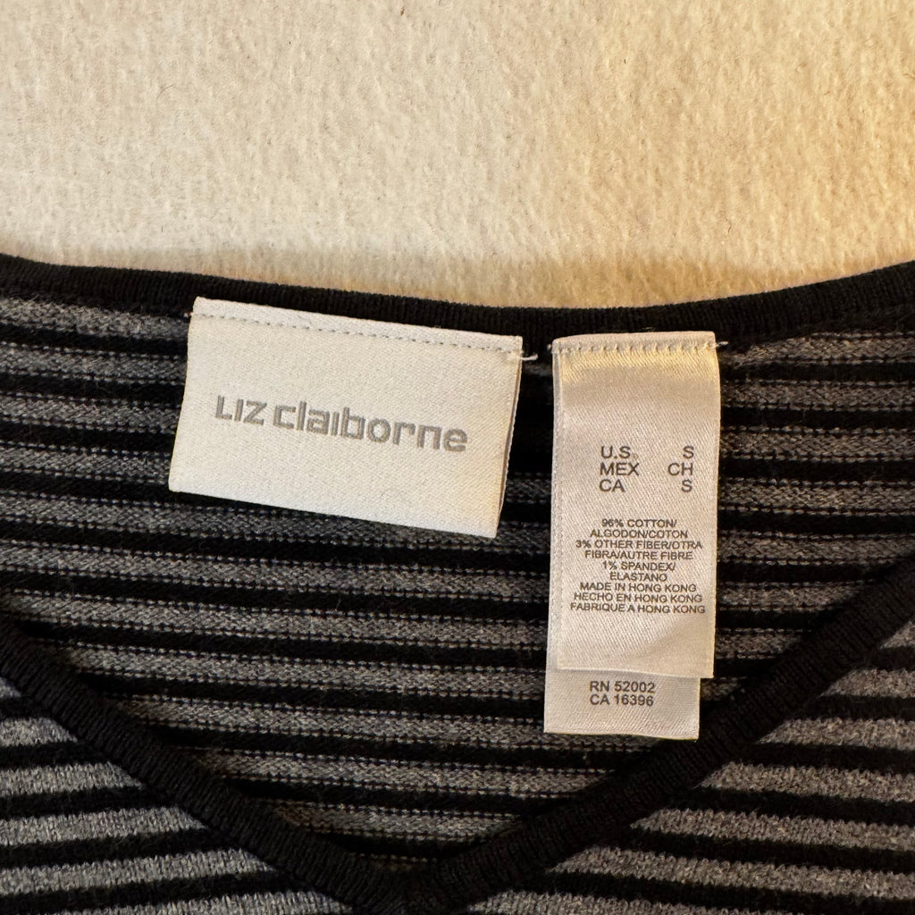 Y2K vibez Liz Claiborne Striped Knit Top