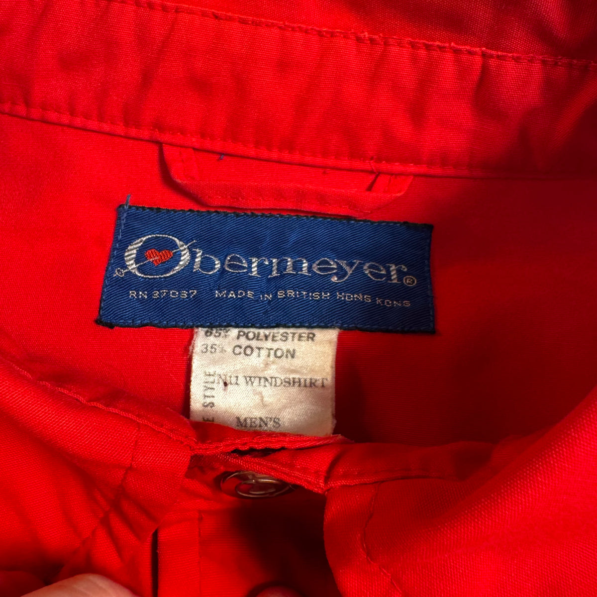 1970s Red Obermeyer WindShirt