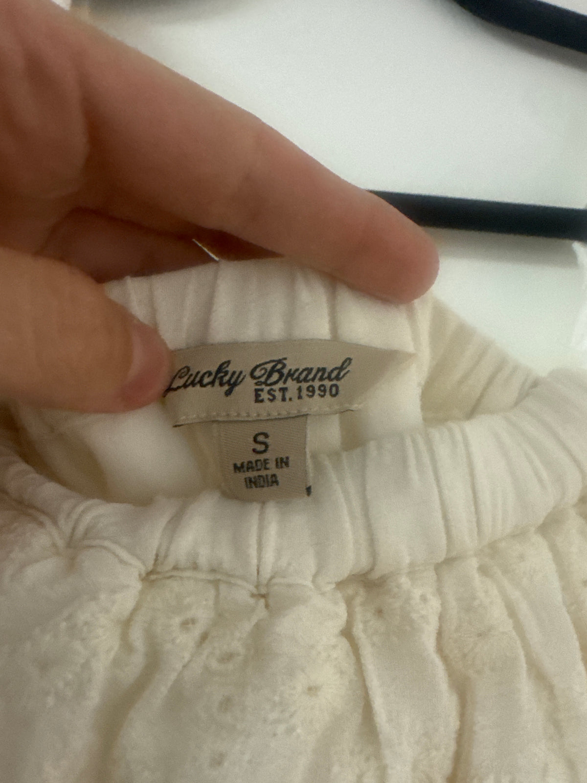 Lucky Brand White Off-shoulder Summer Dress