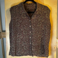 Warm toned Paisley sleeveless blouse