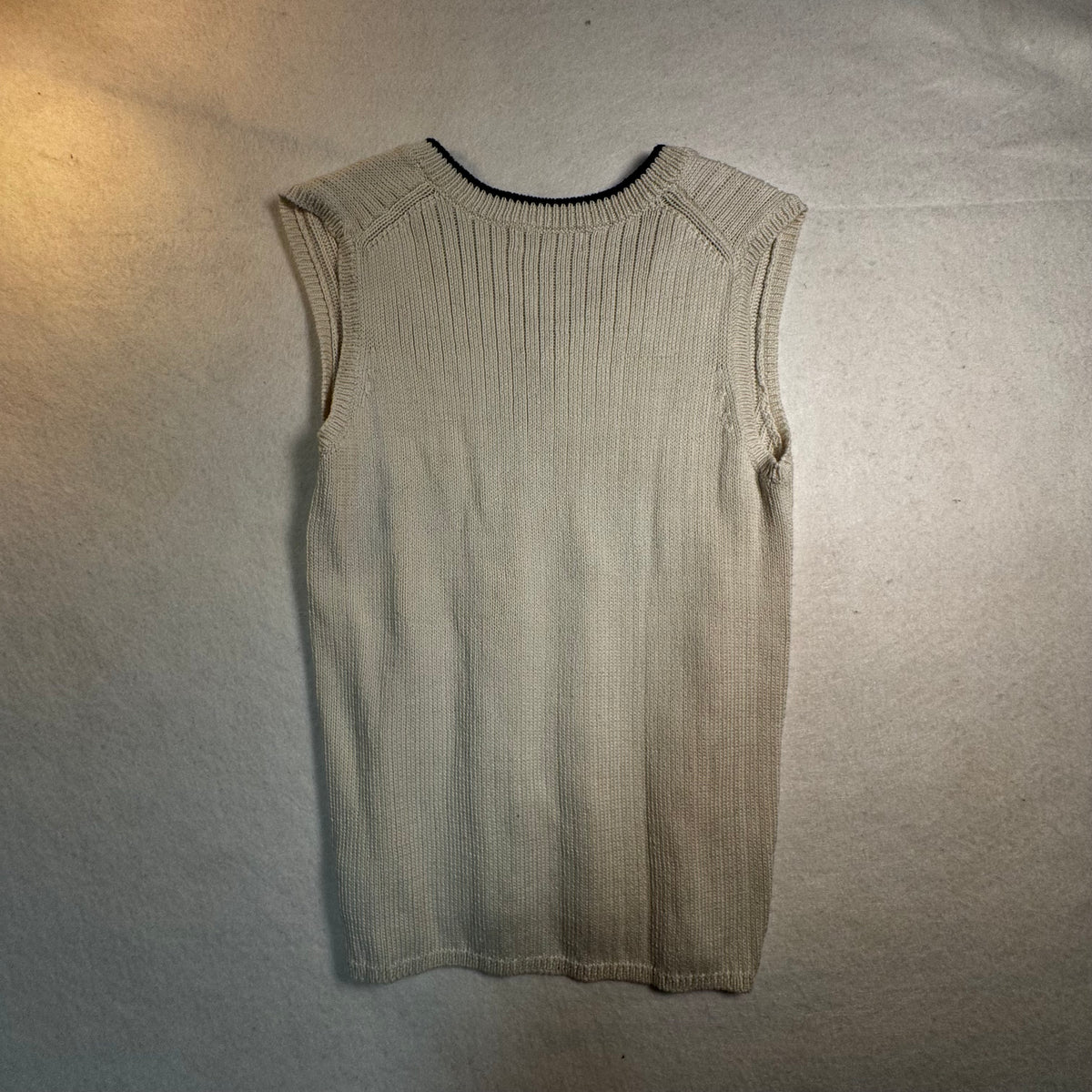 Eddie Bauer Tipped V-Neck Sweater Vest