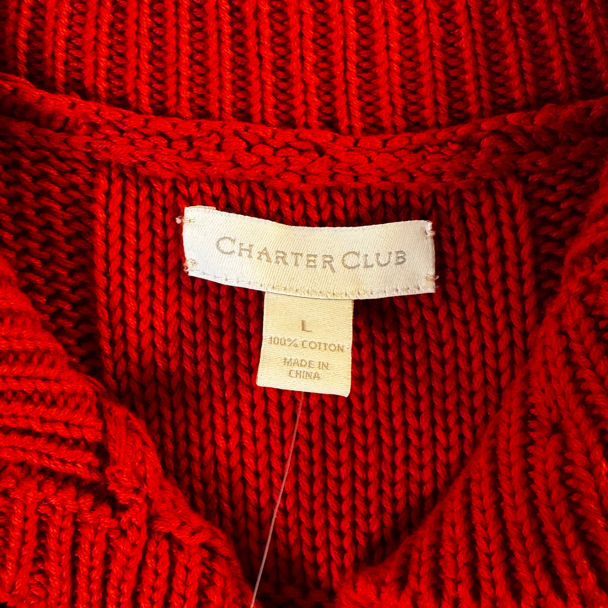 Red Cotton Knit Vest Tunic