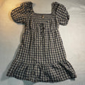 Cotton Plaid Babydoll Dress
