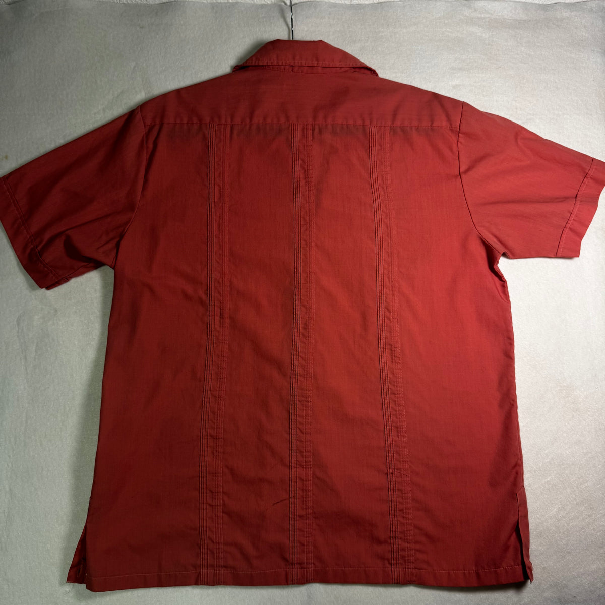 Vintage Salmon Guayabera by Haband