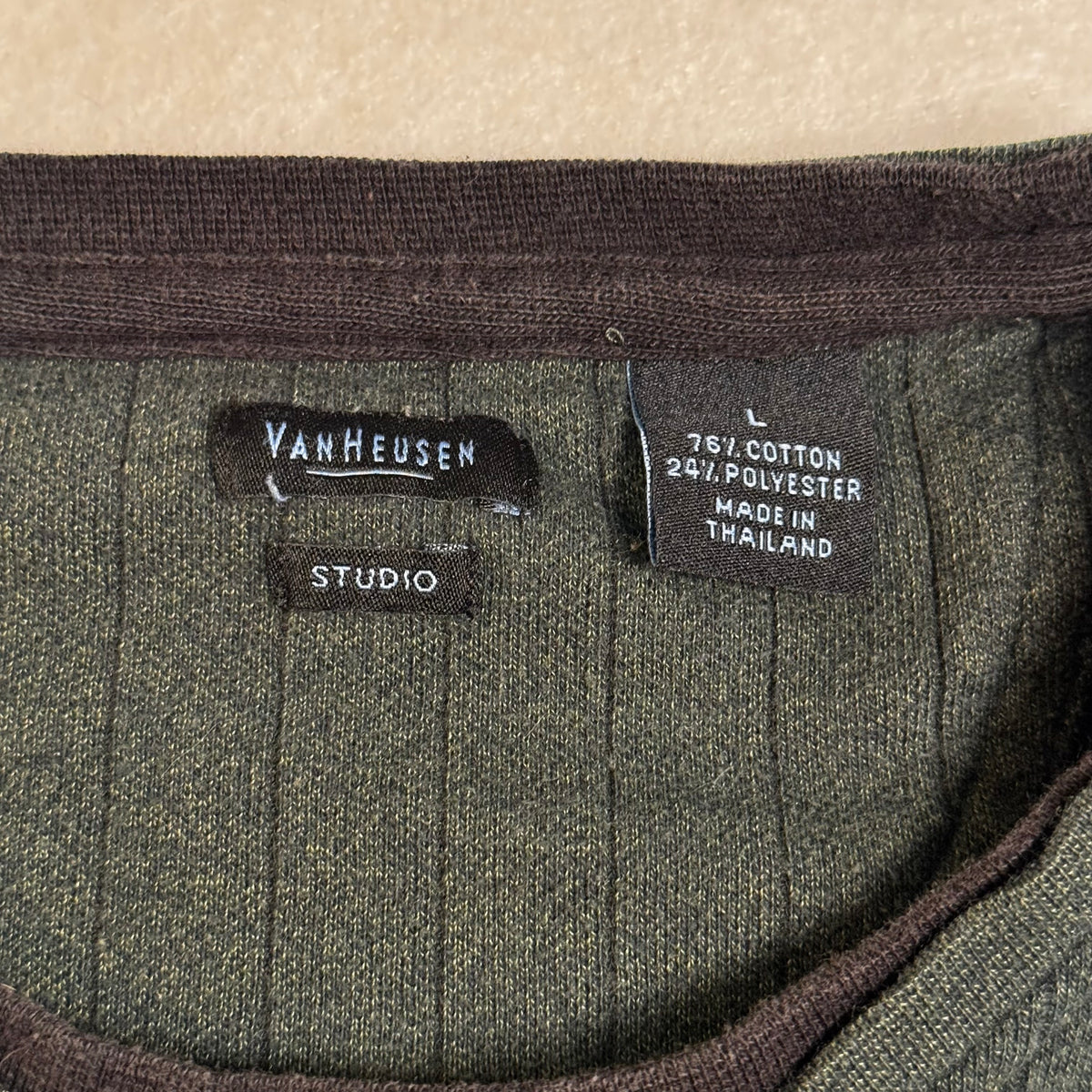 Van Heusen Studio Ribbed V-Neck Sweater