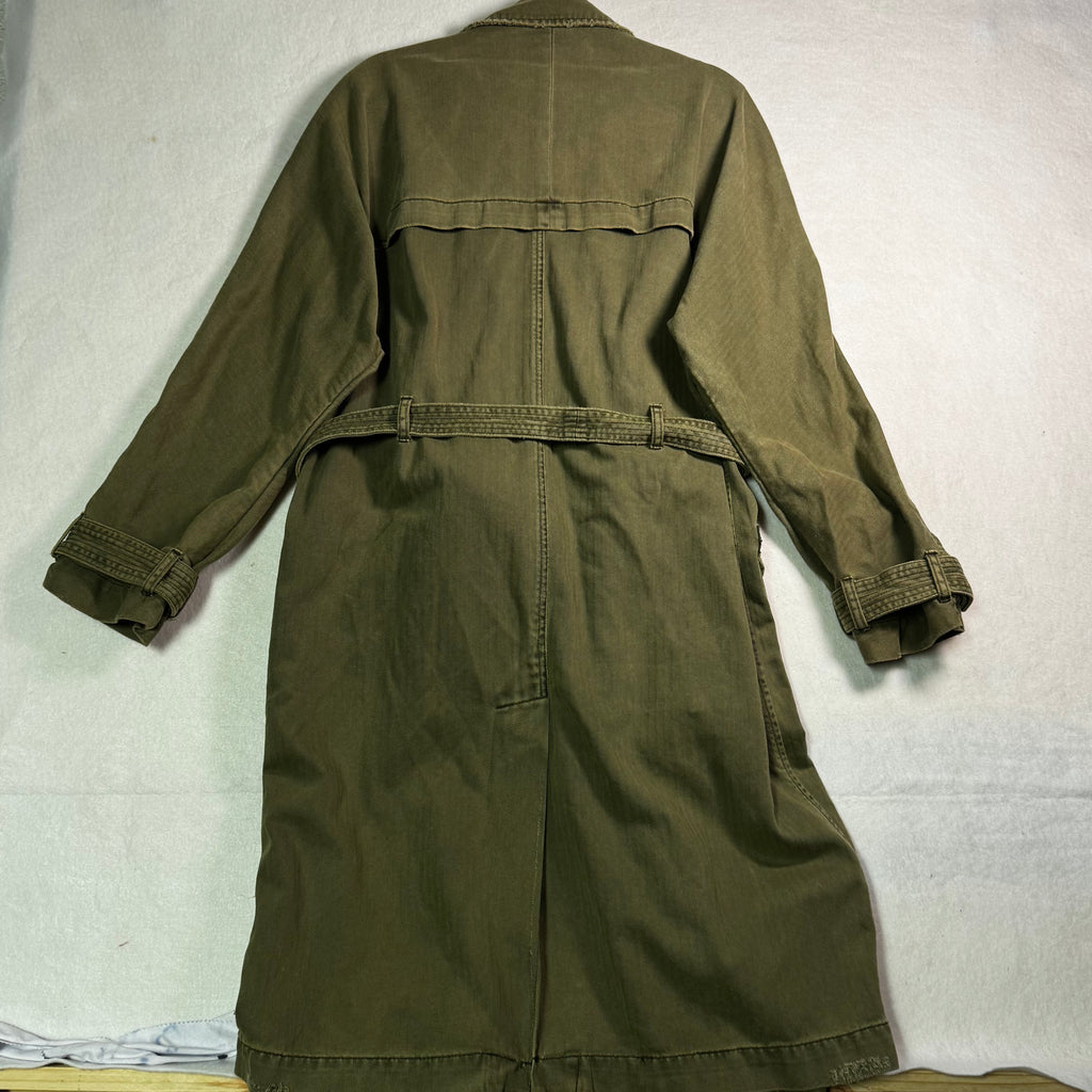 We The Free Olive Trench Coat