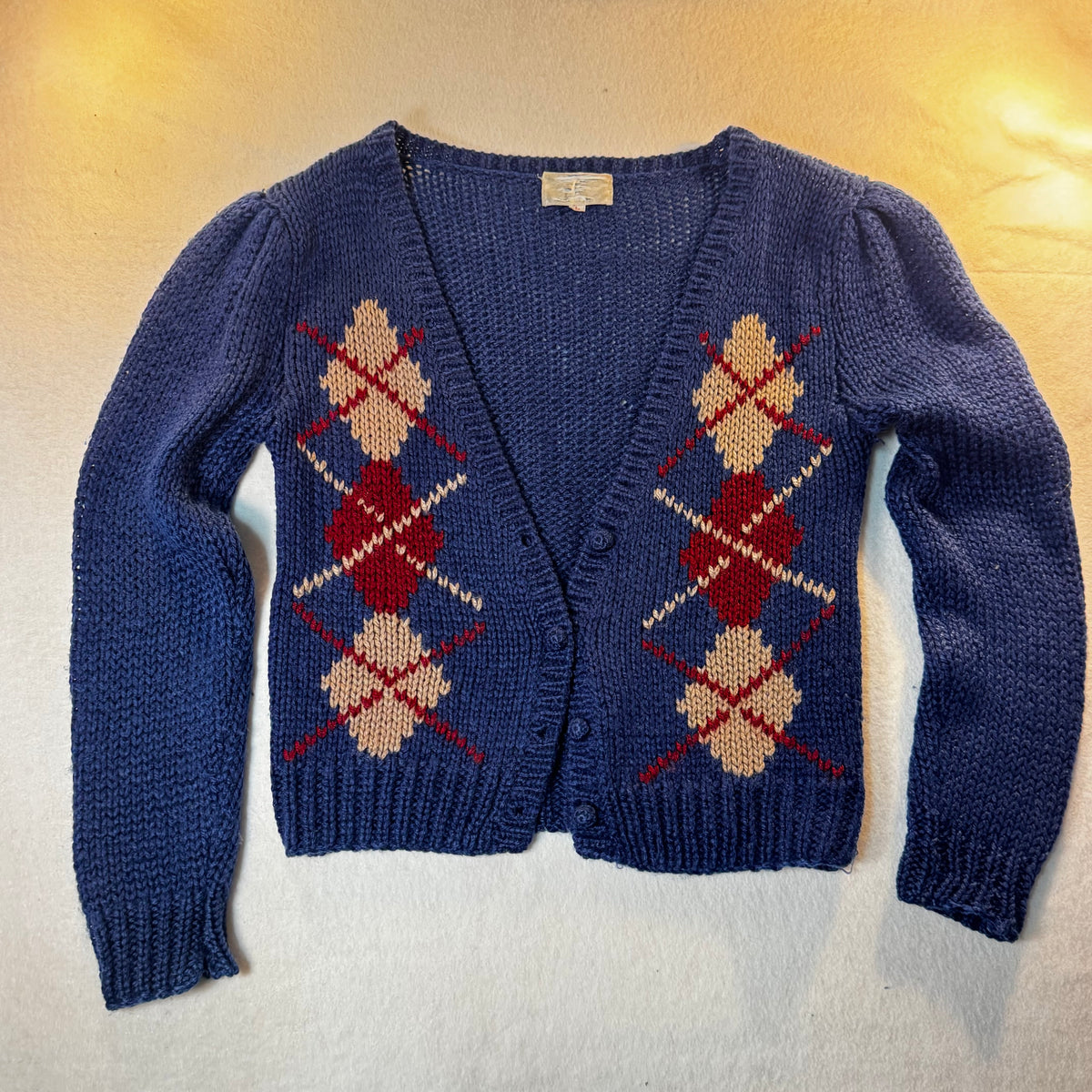 60s/70s vintage acrylic knit cardigan