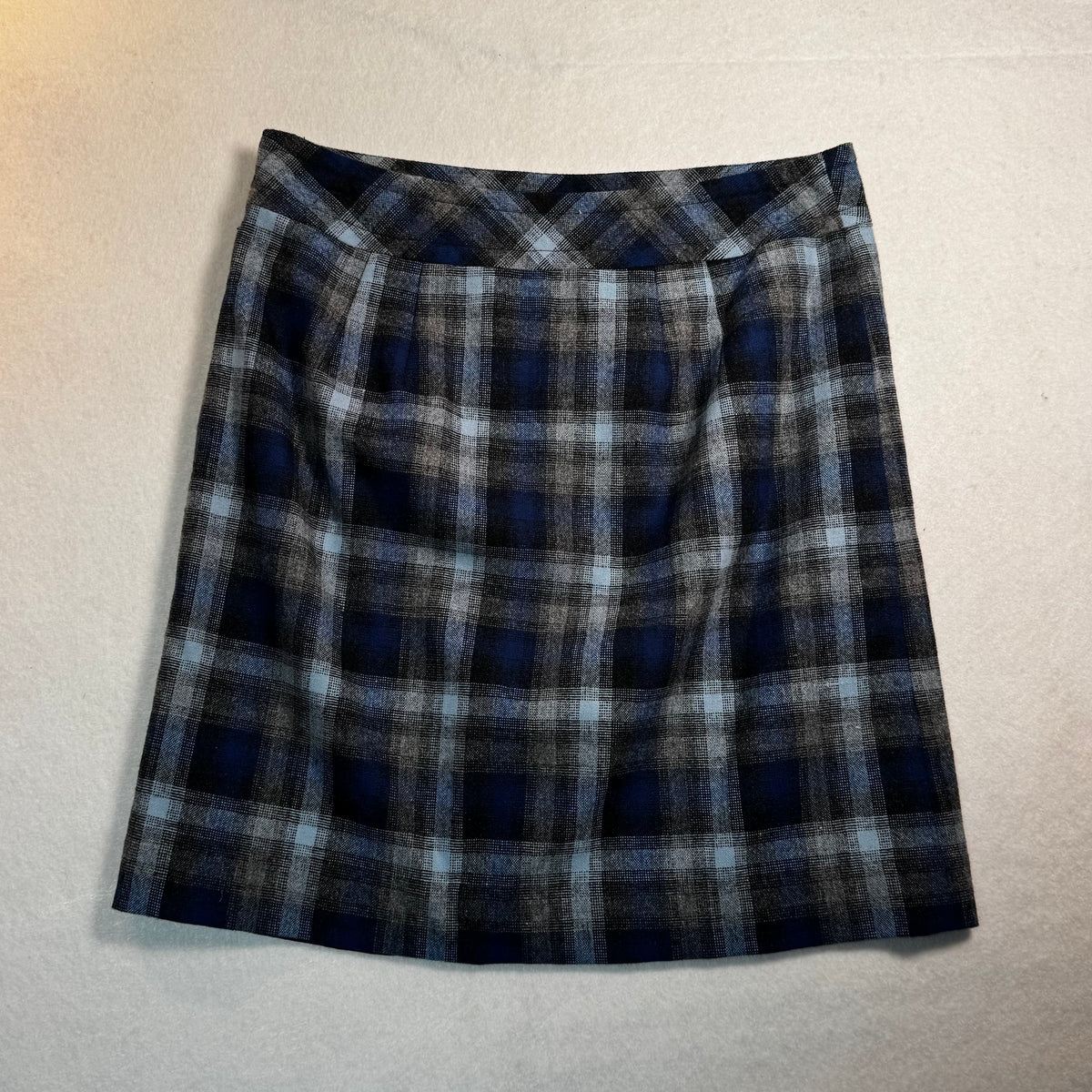 Ann Taylor LOFT Wool Plaid Mini Skirt