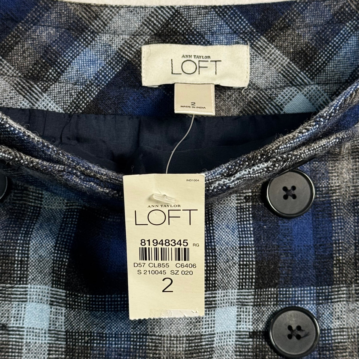 Ann Taylor LOFT Wool Plaid Mini Skirt