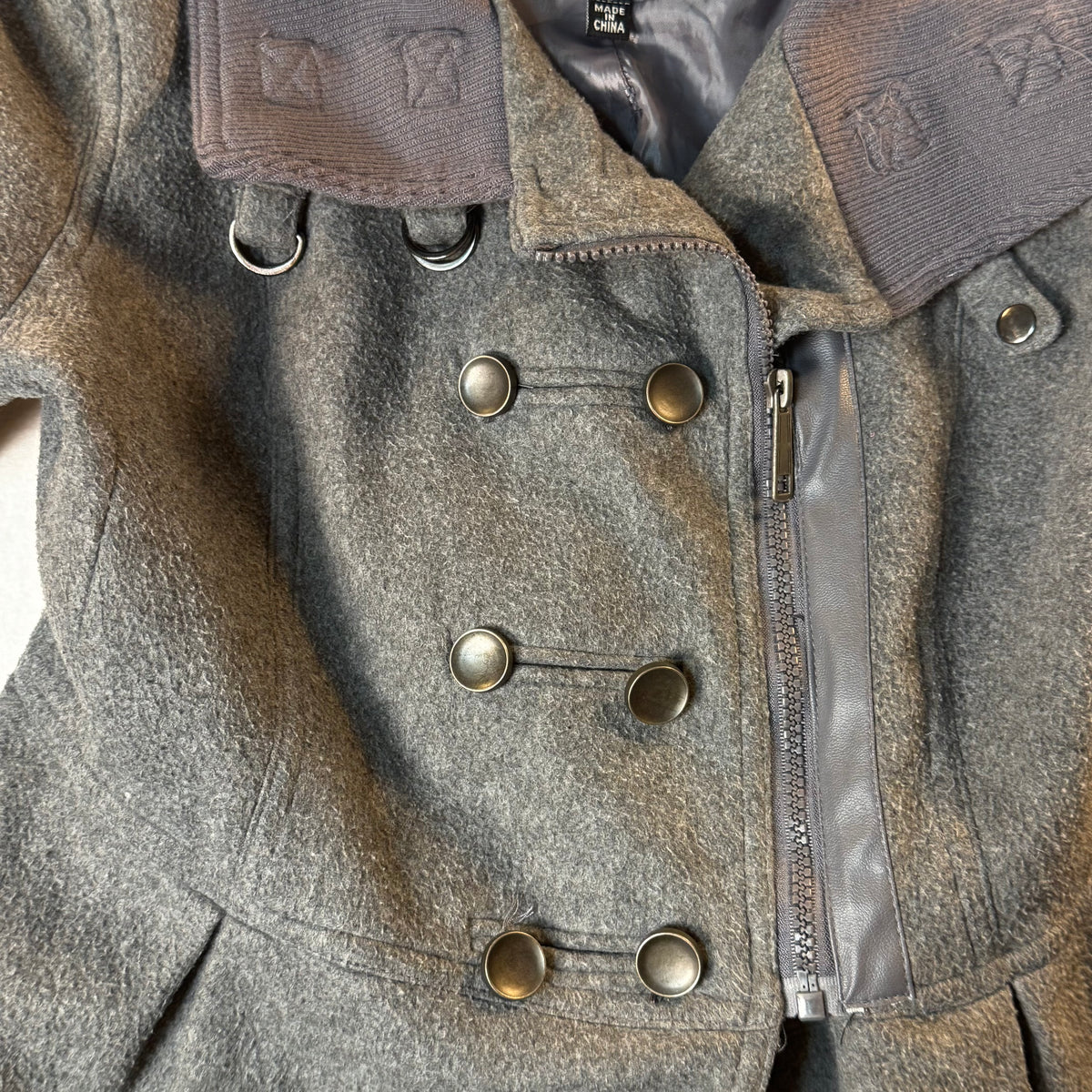 Last Kiss grey Peacoat