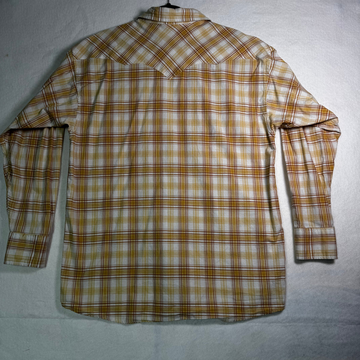 Double S Gold Plaid Floral Western Shirt