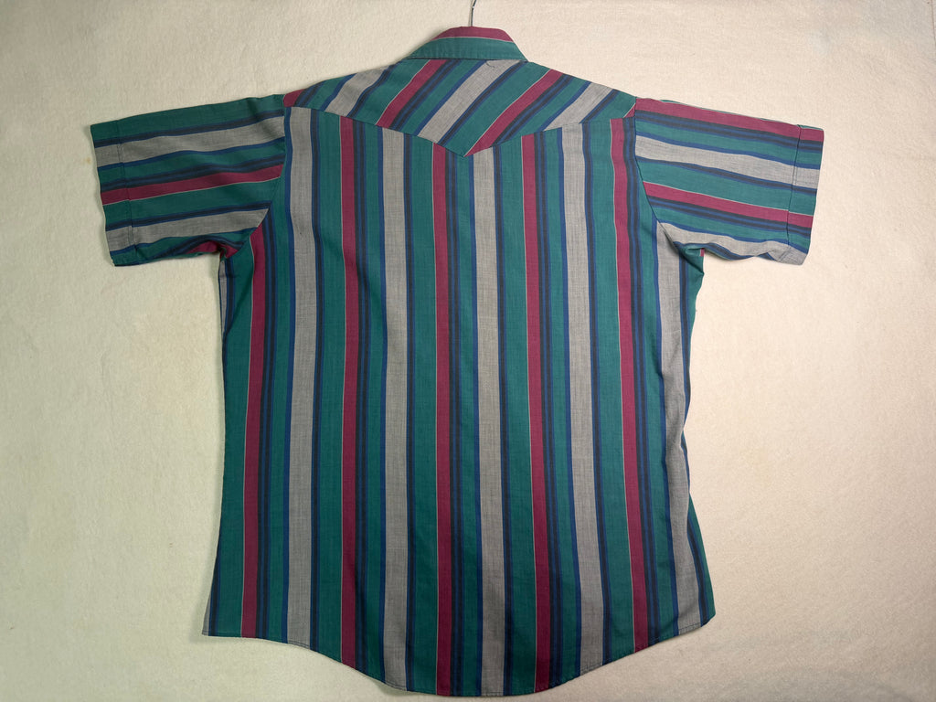 Youngbloods Authentic Western Striped Snap Shirt 1980s