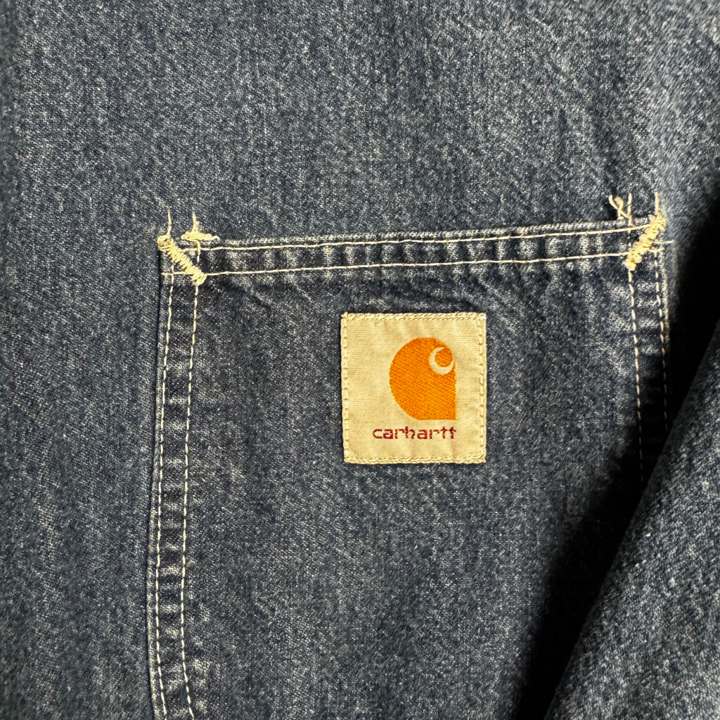 Carhartt Hand-Painted Denim Chore Coat / One of a Kind