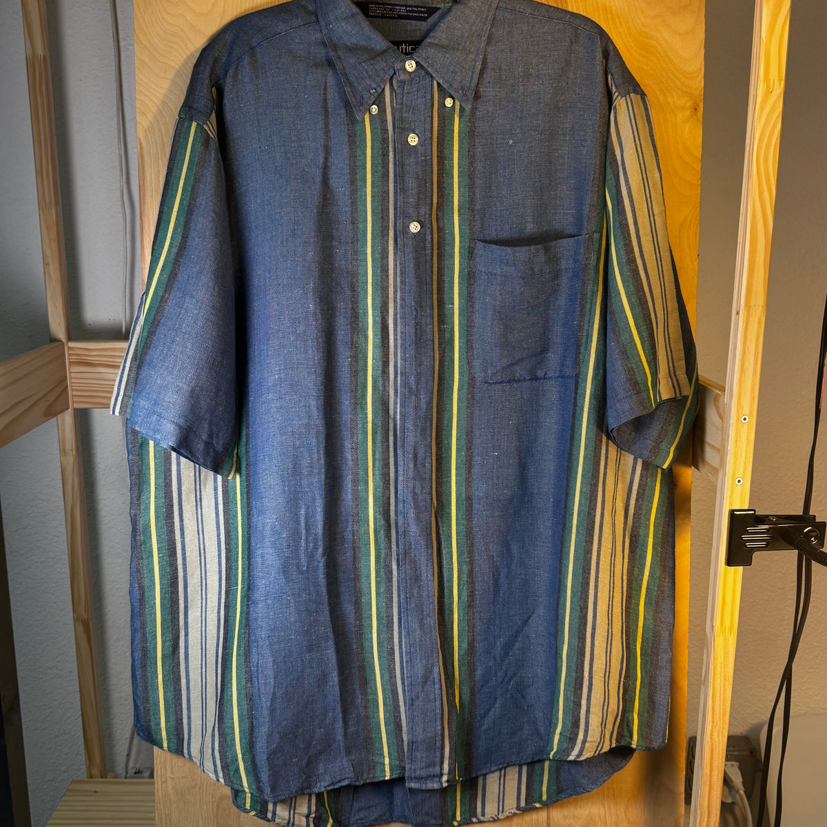 Nautica Striped Collar Shirt 1990s