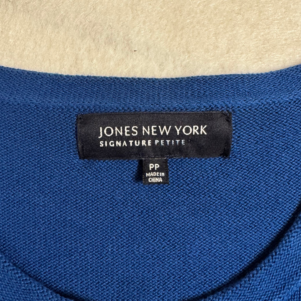 Jones New York Blue Knit Cardigan