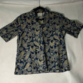 Liz Claiborne Blue Paisley Camp Shirt