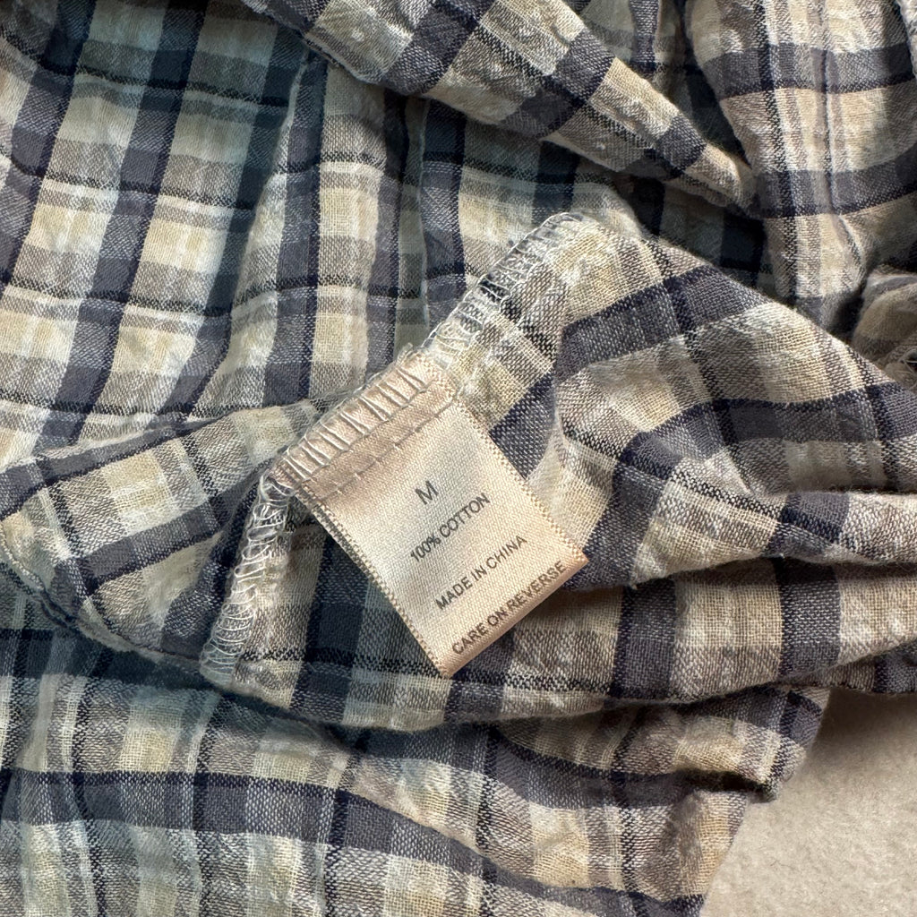 Cotton Plaid Babydoll Dress