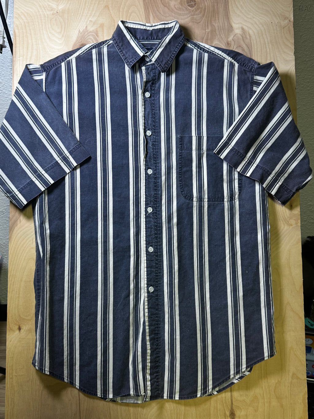 Honors Blue Striped Button-Up