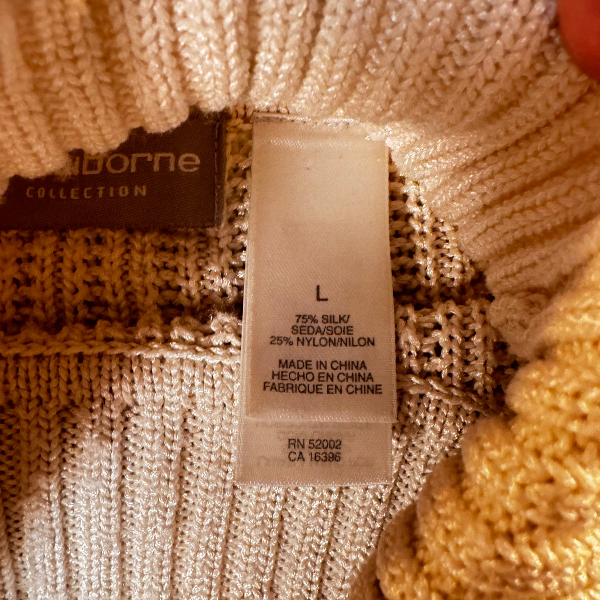 Liz Claiborne Silk Knit Turtleneck