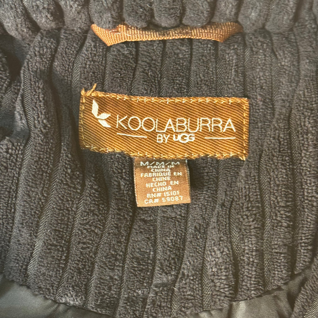 Koolaburra by UGG Black Corduroy Puffer Jacket