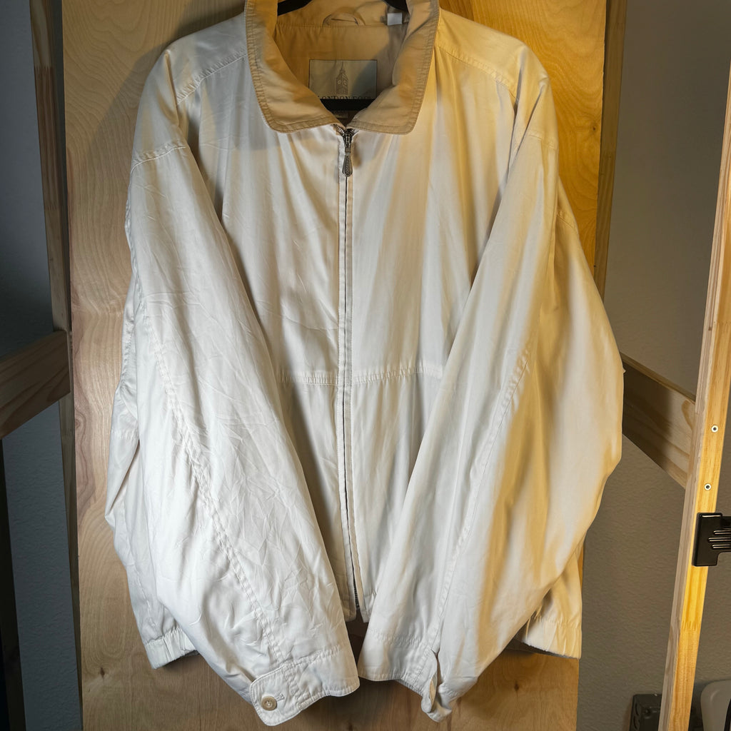 London Fog Cream Golf Jacket 1990s