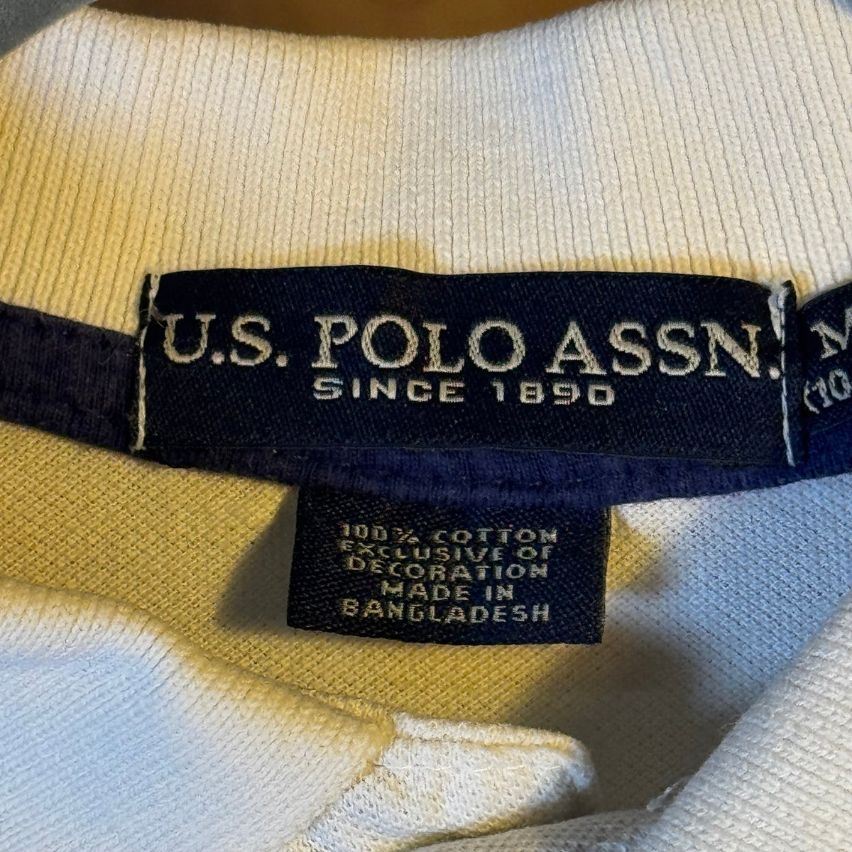 USPA White Polo Tee