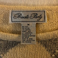 1990s Silk angora Beaded Knit Sweater