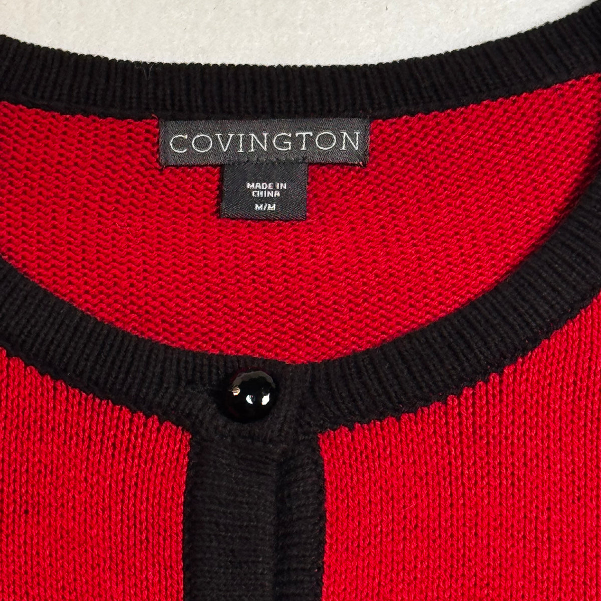 Chanel-Style Contrast Trim Cardigan