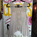 About a Girl LA cream crochet sleeveless top