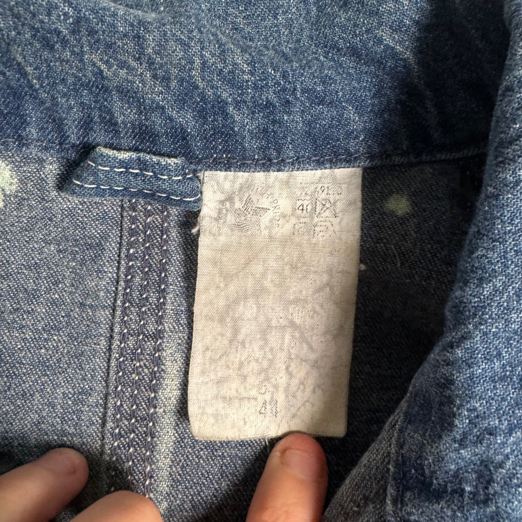 Carhartt Hand-Painted Denim Chore Coat / One of a Kind