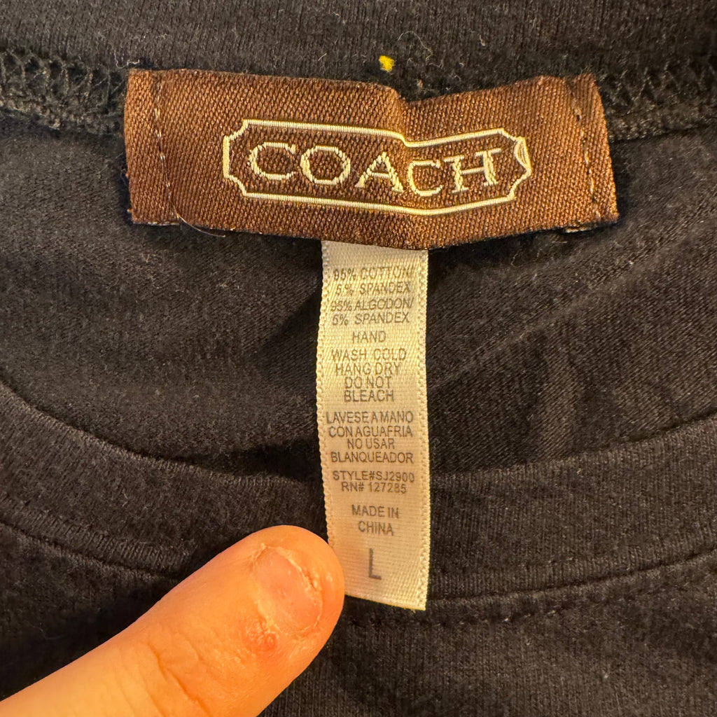 Coach Monogram Black Long Sleeve