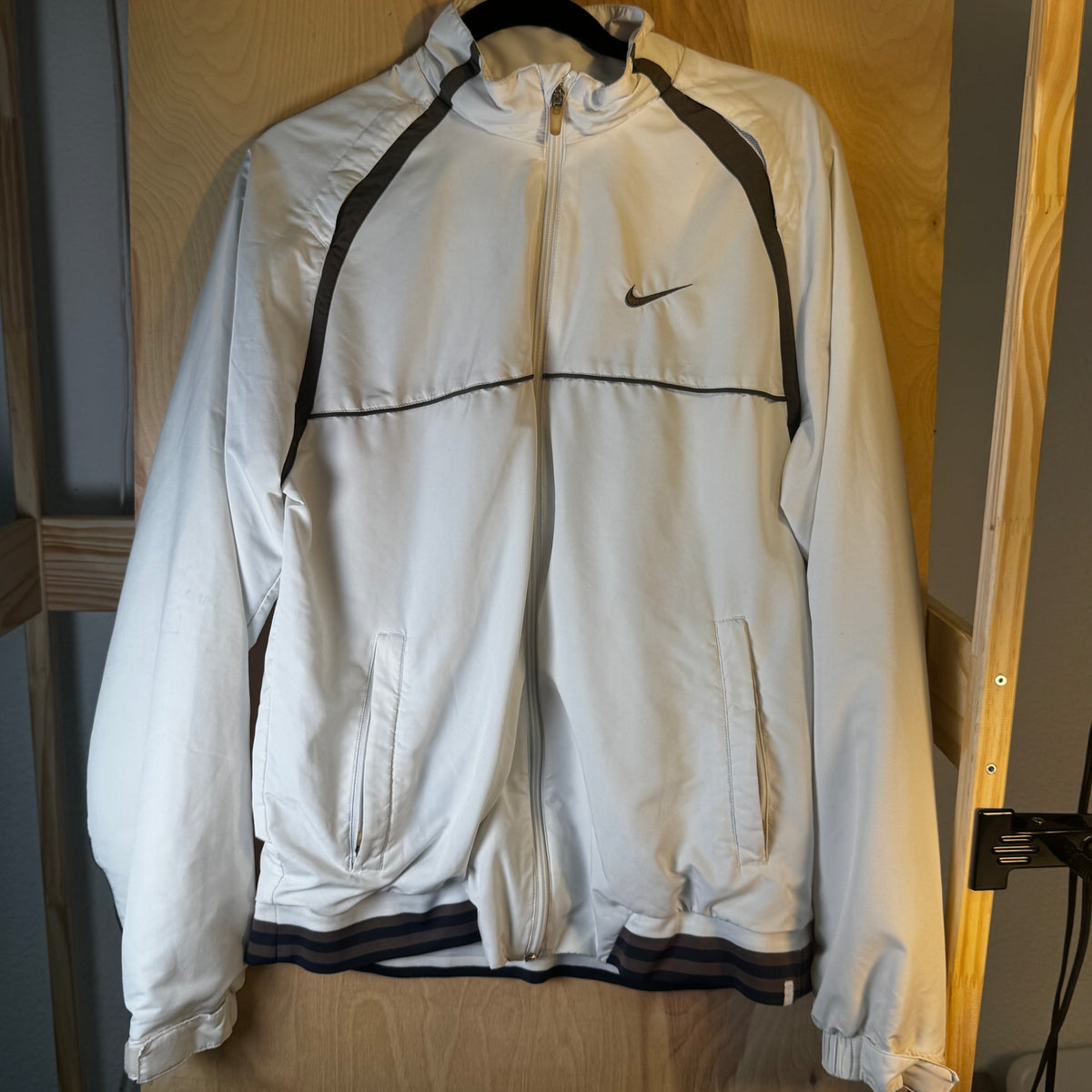 Nike White Track Jacket