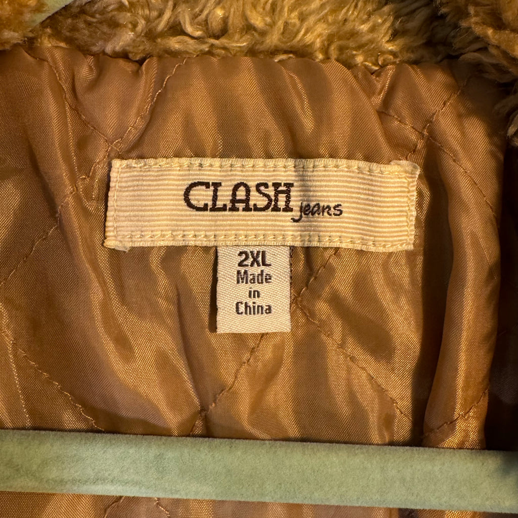 Clash Lined Denim Jacket y2k
