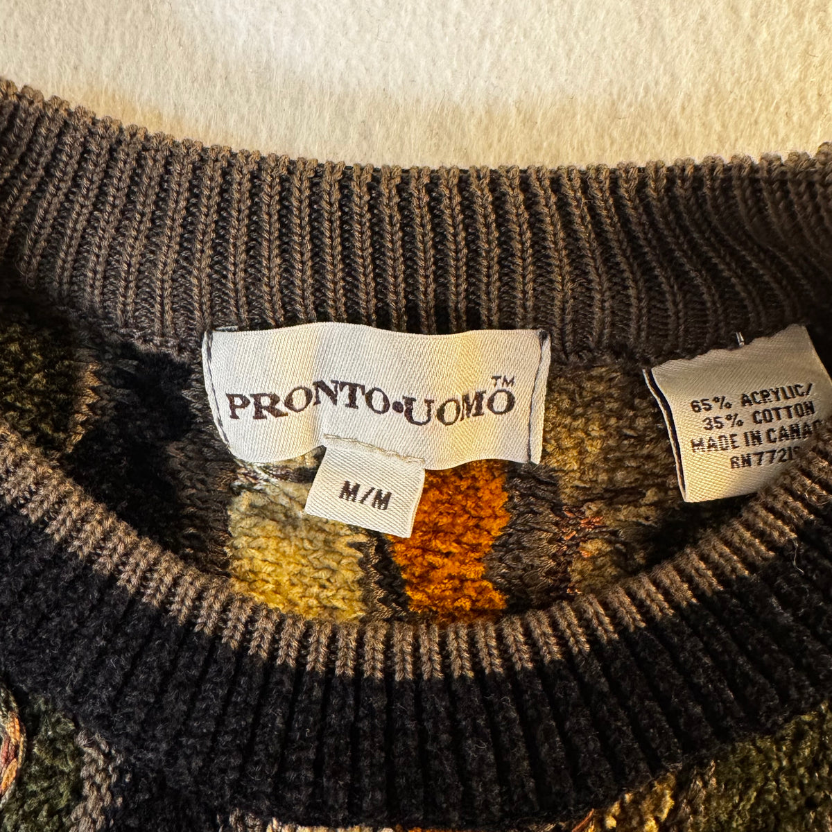 Pronto Uomo 90s 3D knit Sweater