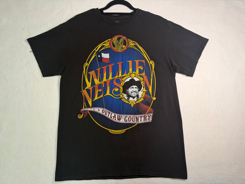 Willie Nelson Outlaw Country Reprint Band Tee