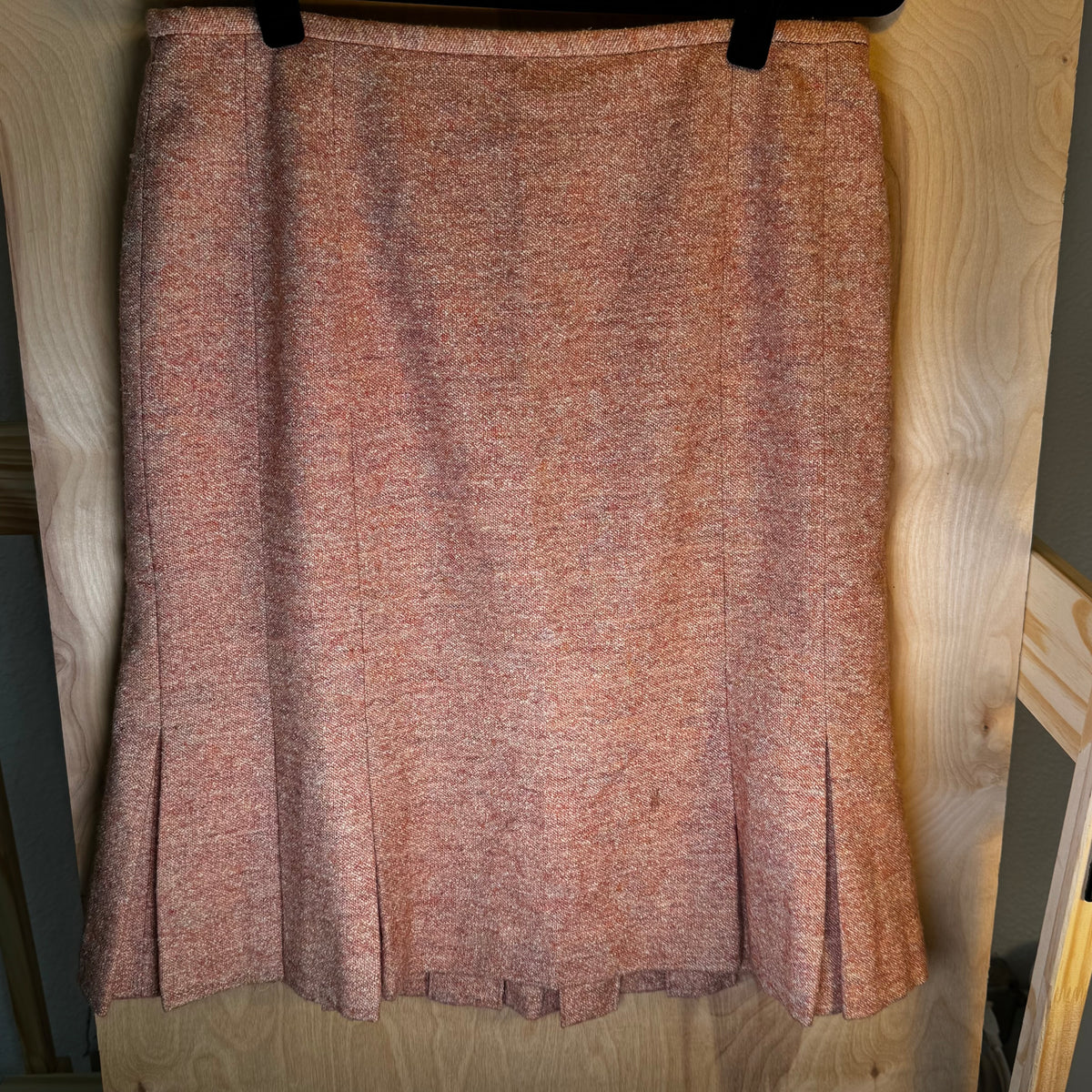 I.N.C. Pink Tweed Midi Skirt 90s