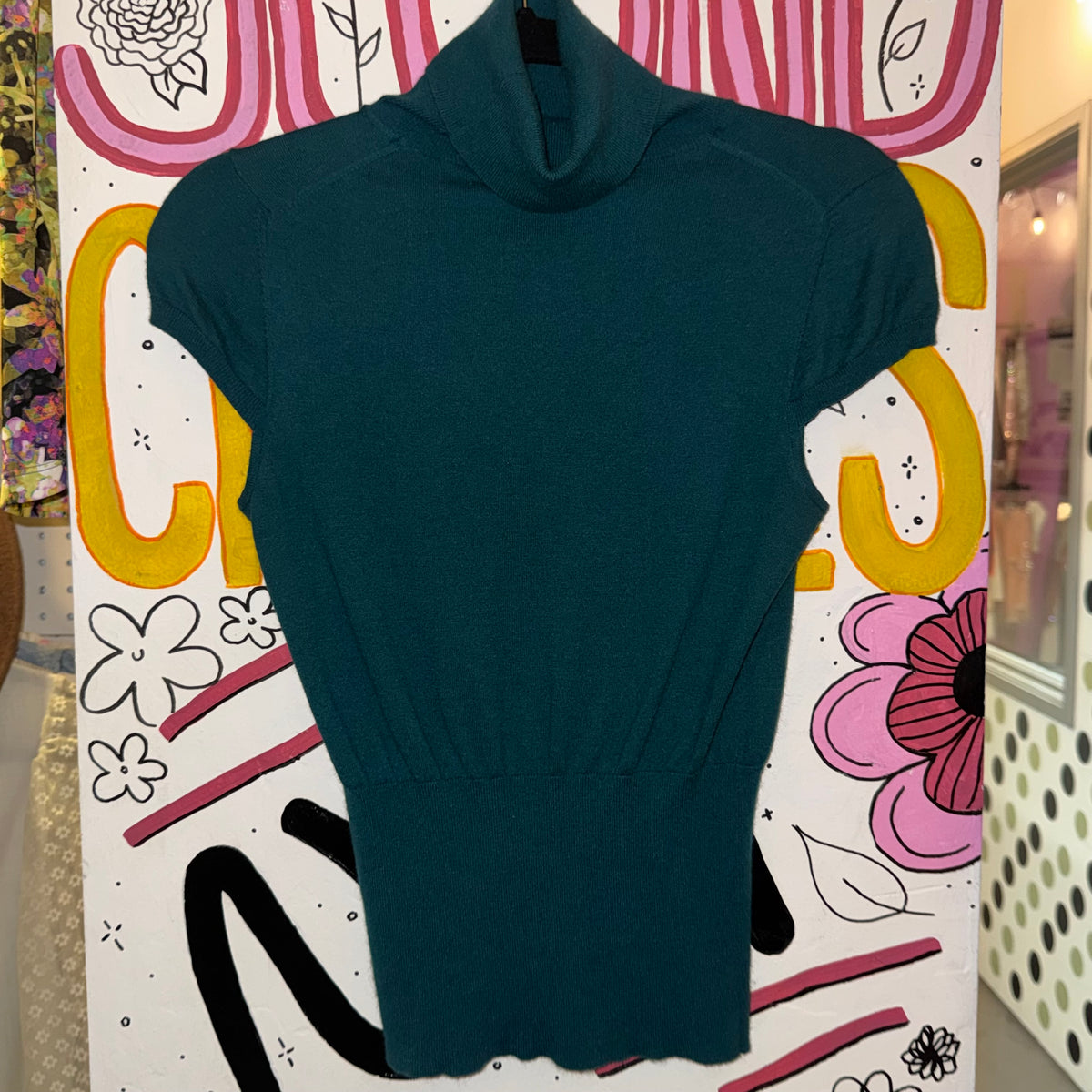 Banana Republic Teal Turtleneck