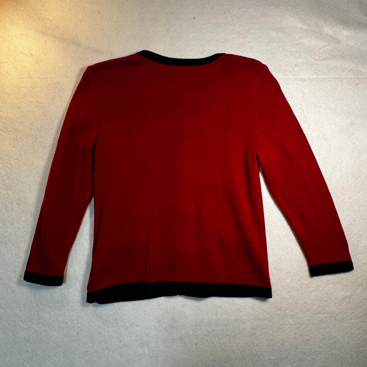 Chanel-Style Contrast Trim Cardigan