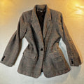 Liz Claiborne Plaid Wool Blazer 1990s
