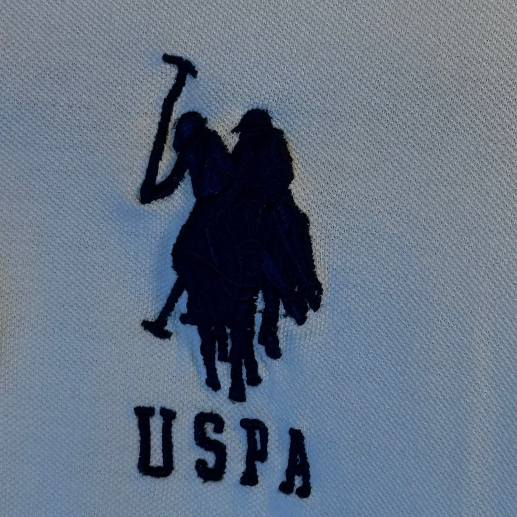 USPA White Polo Tee