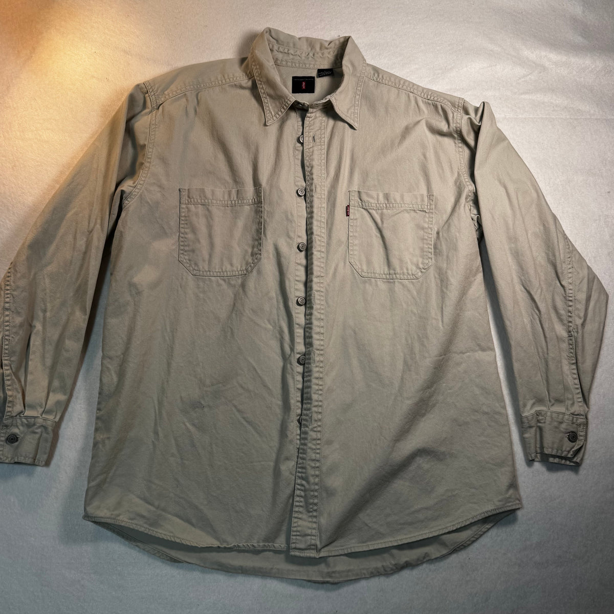 1990s Levi's Red Tab Cotton Twill Work Shirt
