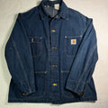 Carhartt Hand-Painted Denim Chore Coat / One of a Kind